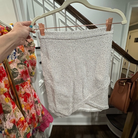 Lanston Asymmetrical Shimmer Skirt
